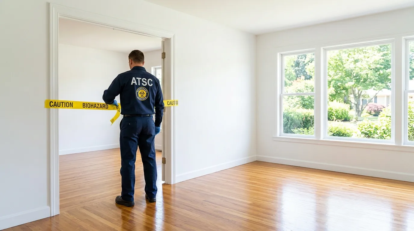 Certified biohazard cleanup crew performing Trauma Scene Cleanup in Bella Vista